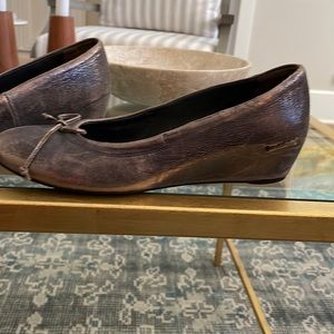 Paul Green wedge ballet shoe. Metallic bronze 2 toned . Good condition